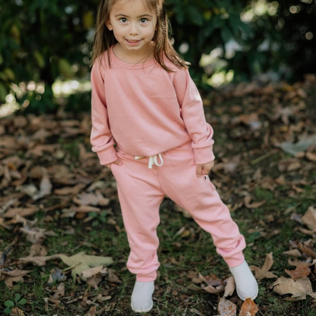 Kids' Bamboo Fleece Pullover | Rose