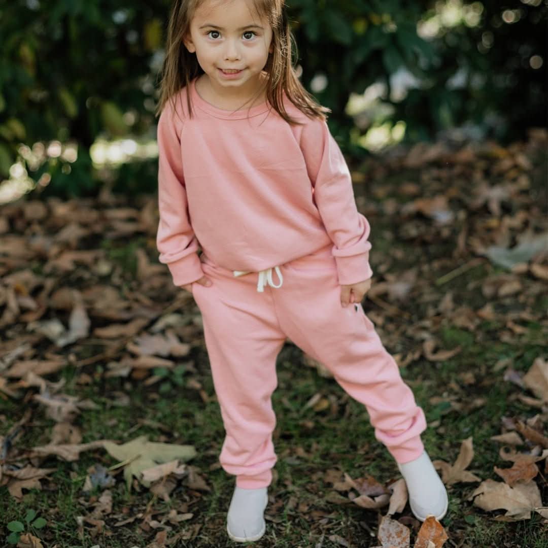 Kids' Bamboo Fleece Pullover | Rose