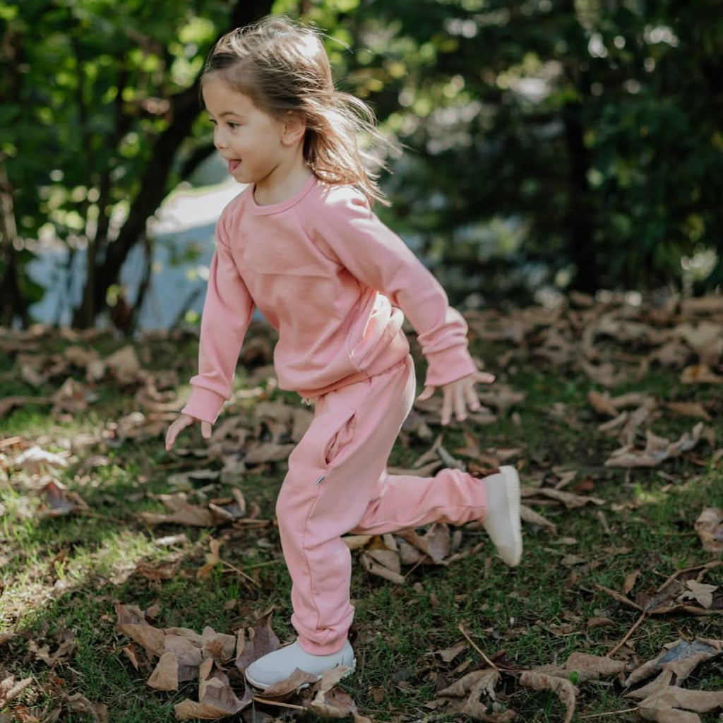 Kids' Bamboo Fleece Pullover | Rose